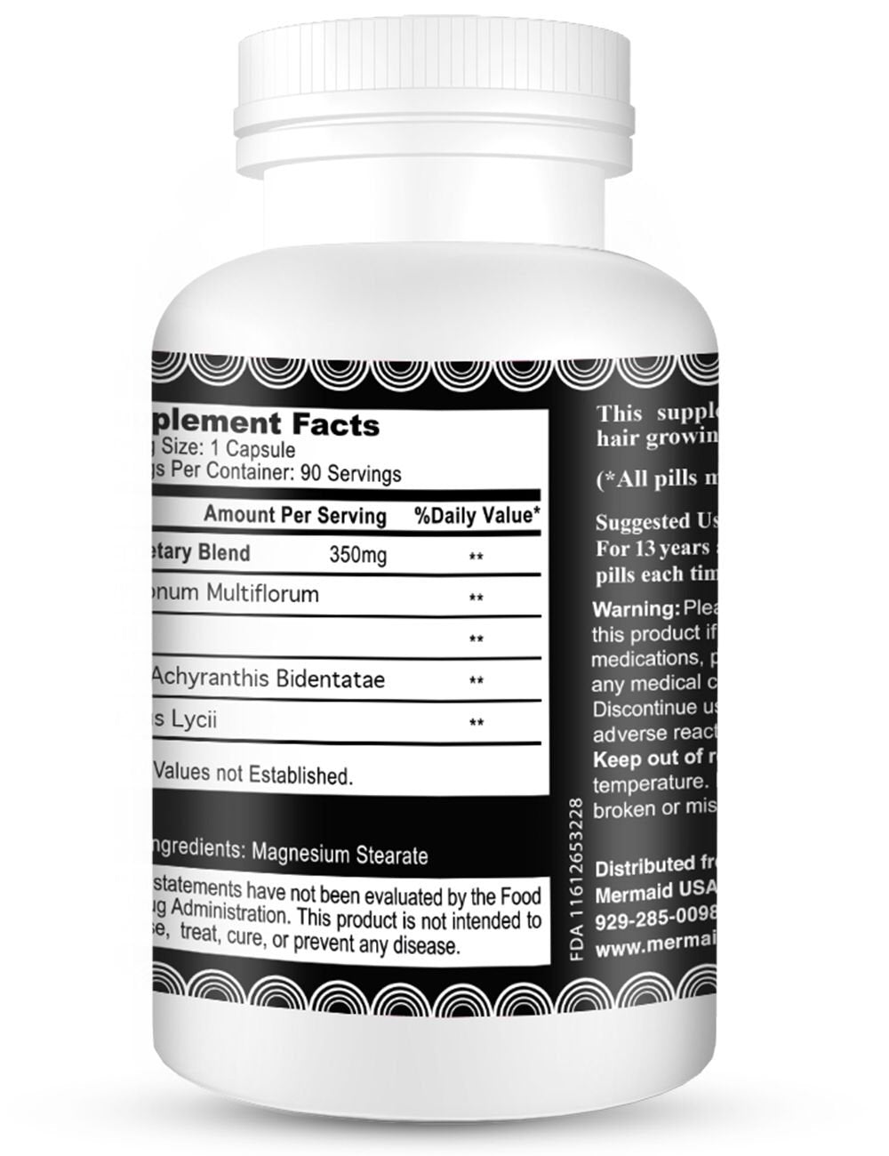 Magic Herb King Focus on Hair Growth Thickness Health Stop Hair Loss Support Hair Beauty Capsules